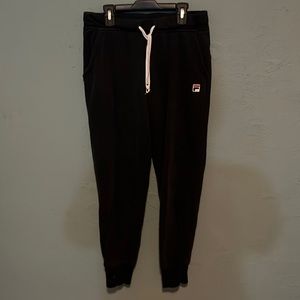 Fila black sweatpants size medium